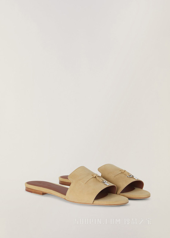 Summer Charms Slipper 凉鞋 绒面小山羊皮