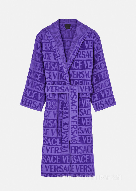 Versace Allover浴袍