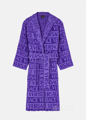 Versace Allover浴袍