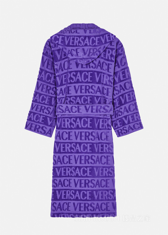 Versace Allover浴袍