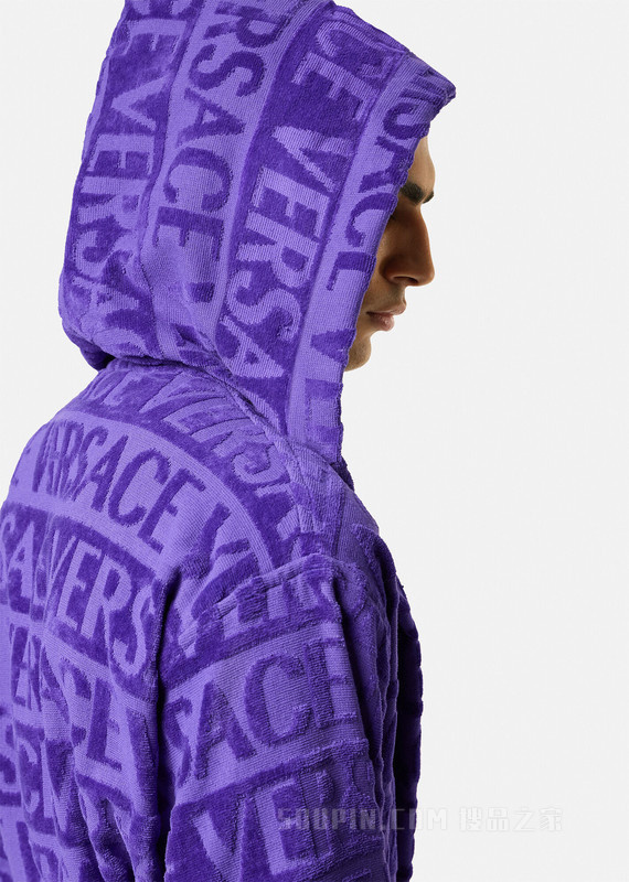 Versace Allover浴袍