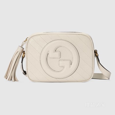 Gucci Blondie系列小号肩背包 白色皮革