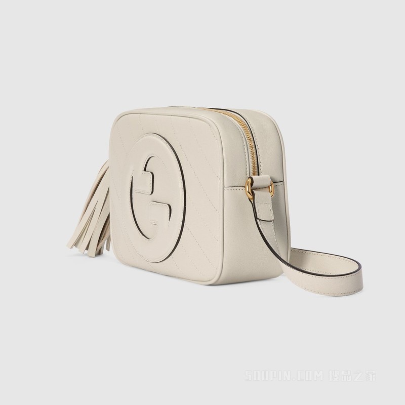 Gucci Blondie系列小号肩背包 白色皮革