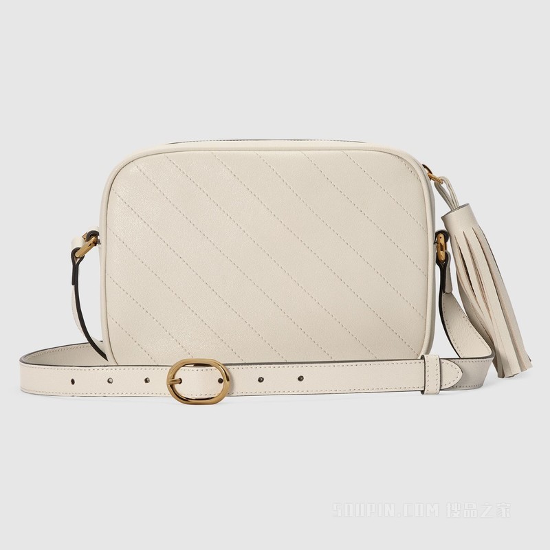 Gucci Blondie系列小号肩背包 白色皮革