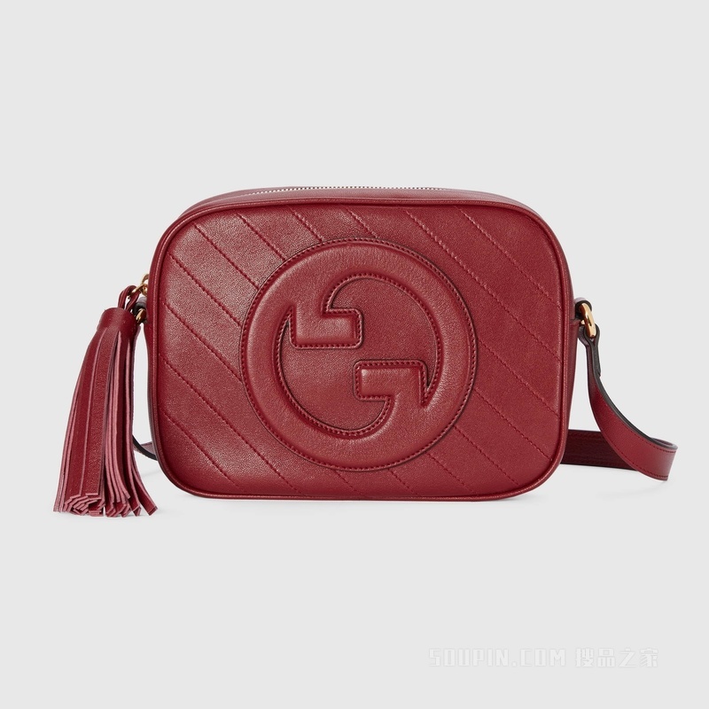 Gucci Blondie系列小号肩背包 红色皮革