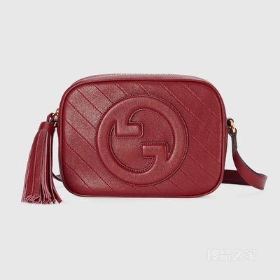 Gucci Blondie系列小号肩背包 红色皮革