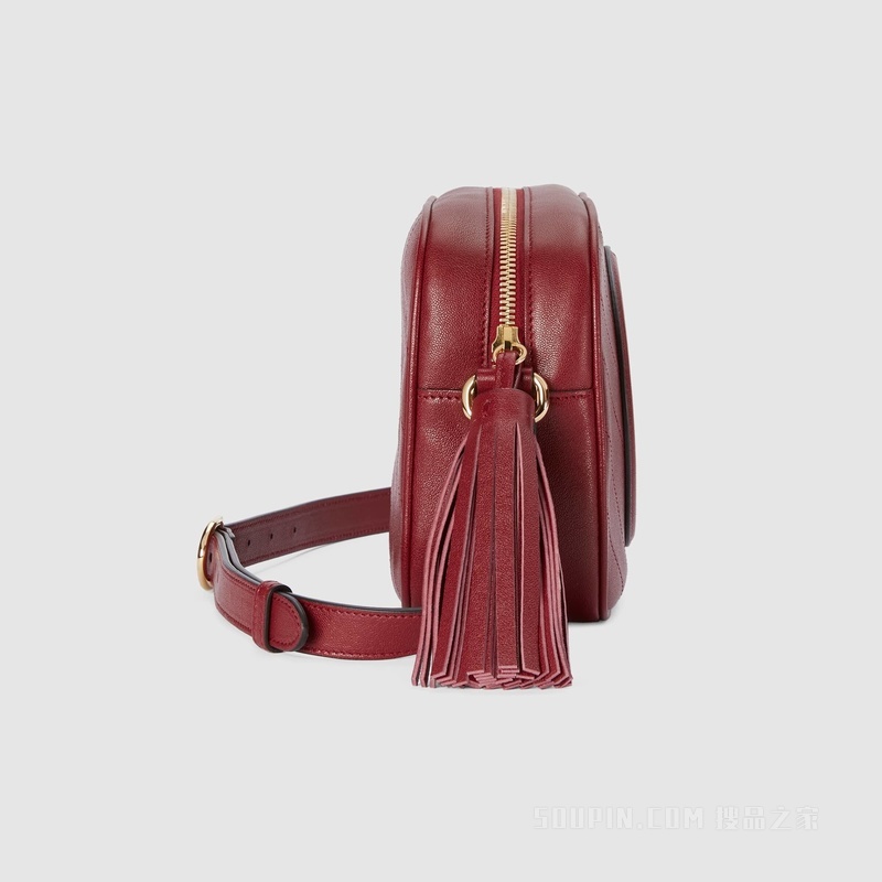 Gucci Blondie系列小号肩背包 红色皮革
