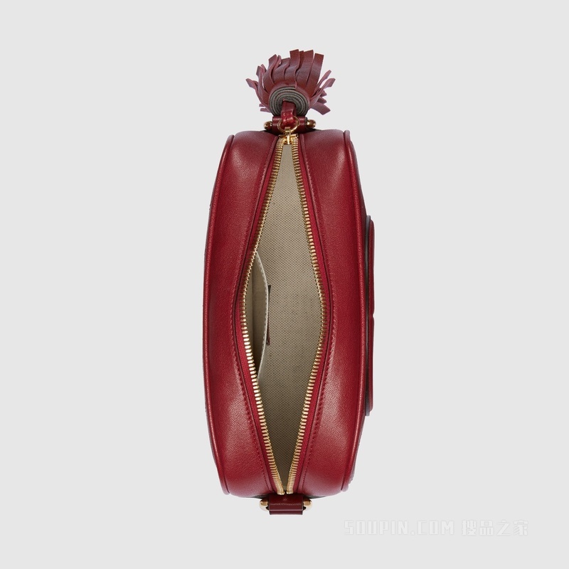 Gucci Blondie系列小号肩背包 红色皮革