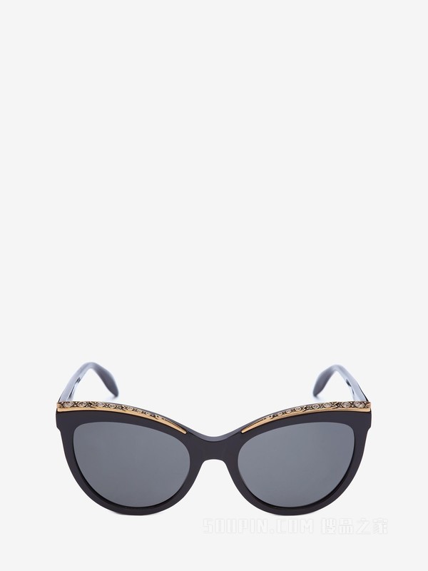 Jewelled Cat-Eye Sunglasses