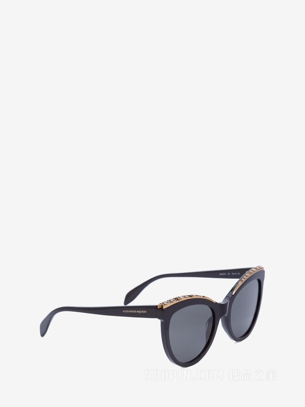 Jewelled Cat-Eye Sunglasses