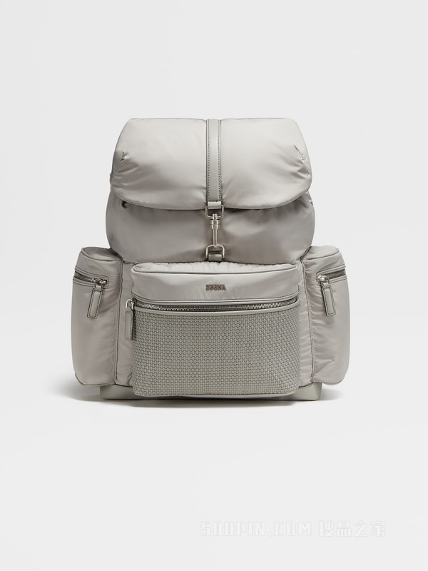 麻灰色 PELLETESSUTA™ 及再生聚酯纤维 Special 双肩背包