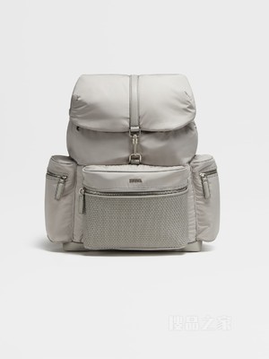 麻灰色 PELLETESSUTA™ 及再生聚酯纤维 Special 双肩背包