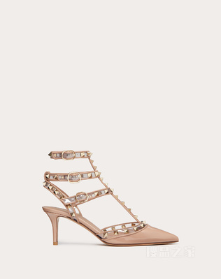 ROCKSTUD漆皮系带铆钉高跟鞋 (鞋跟高6.5厘米)