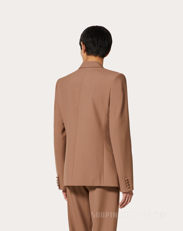 单排扣羊毛夹克