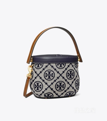 T Monogram 迷你圆桶包 Tory 海军蓝