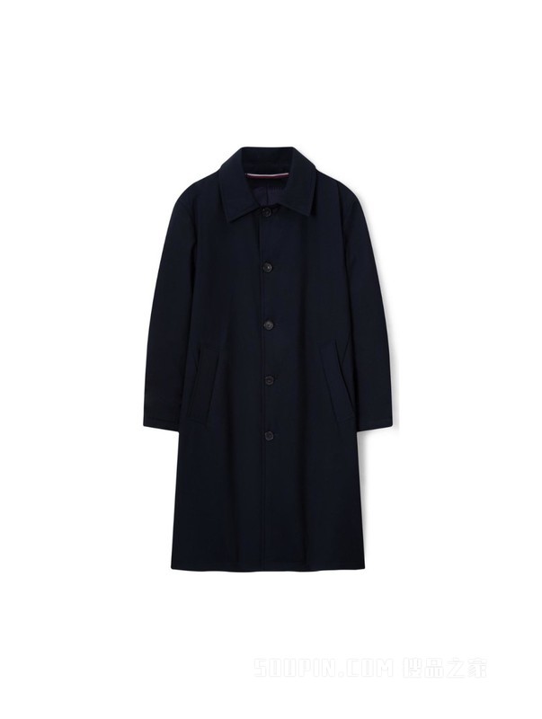 23新款早春男装简约纽扣翻领轻薄保暖铺棉外套THG4068609