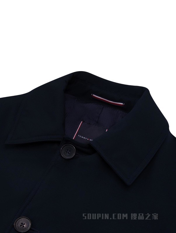 23新款早春男装简约纽扣翻领轻薄保暖铺棉外套THG4068609