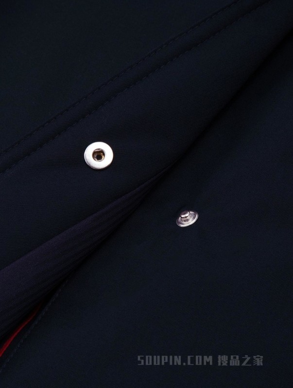 23新款早春男装简约纽扣翻领轻薄保暖铺棉外套THG4068609