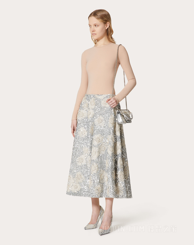 MINI LOCÒ 花卉印花刺绣手袋