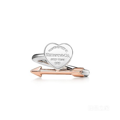 Return to Tiffany™ 系列纯银和 18K 玫瑰金 Lovestruck Heart Tag 戒指