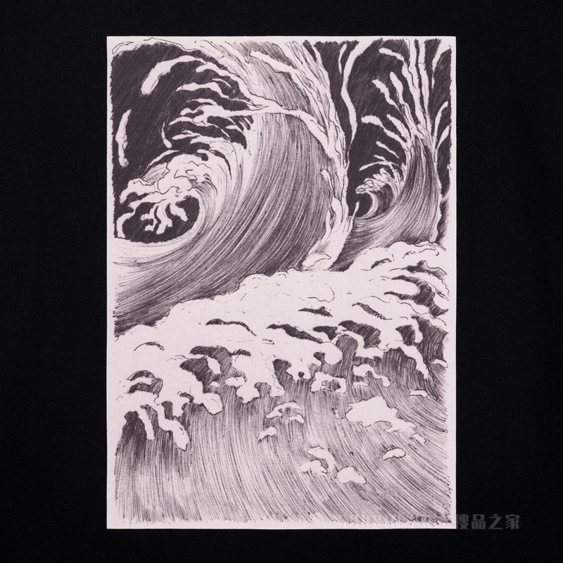 UNTITLED棉质平纹针织宽松T恤 24623