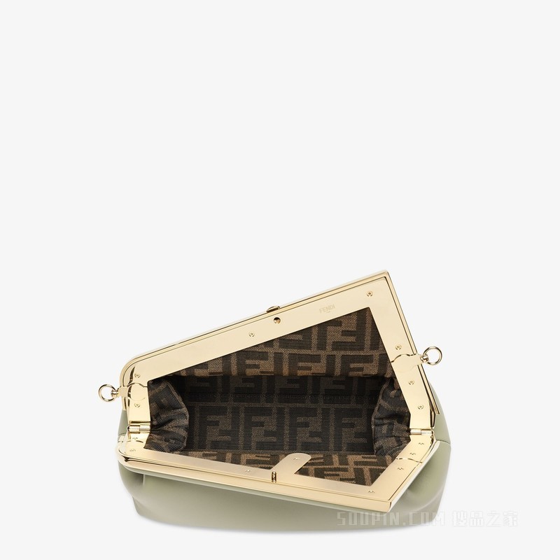 Fendi First Midi手袋 浅绿色皮革手袋