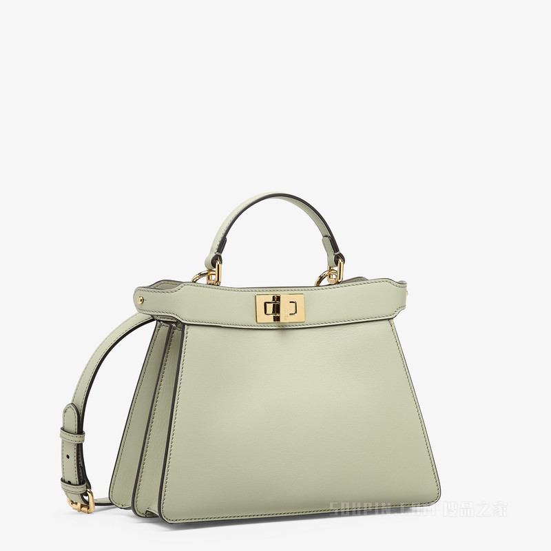 Peekaboo ISeeU小号手袋 浅绿色皮革手袋