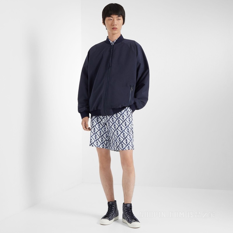 飞行员夹克 蓝色尼龙飞行员夹克