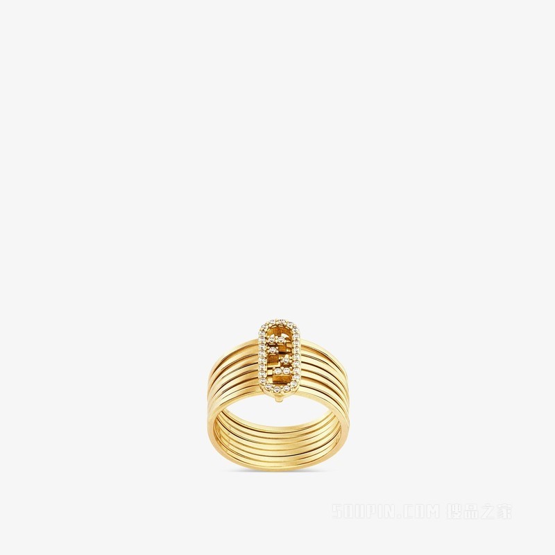 Fendi O'Lock戒指 金色戒指
