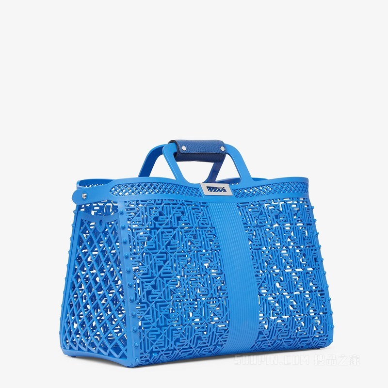 Basket Forty8 蓝色再生塑料手袋
