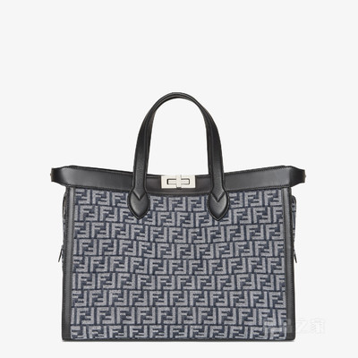 FENDI 手袋 Fendigraphy小号手袋-黑色皮革手袋-女士手袋-FENDI芬迪中国官网