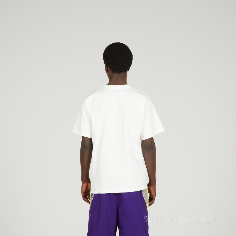 Gucci印花棉质T恤 米白色