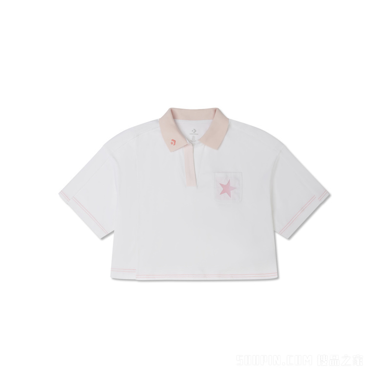 【女子】春夏女清新翻领Polo衫运动短袖 女款 白色