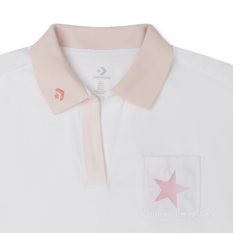 【女子】春夏女清新翻领Polo衫运动短袖 女款 白色