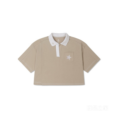 【女子】春夏女清新翻领Polo衫运动短袖 女款 棕色