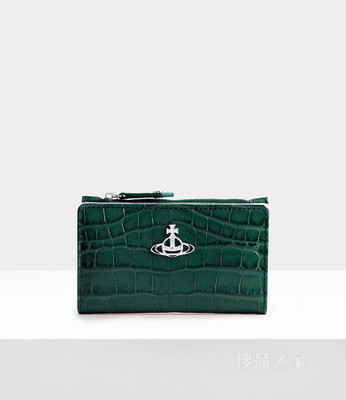 Crocodile Slim Flap Card Holder