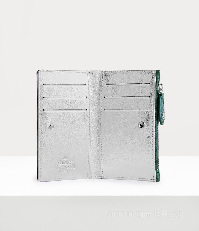 Crocodile Slim Flap Card Holder