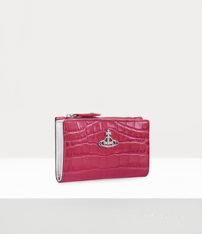 Crocodile Slim Flap Card Holder