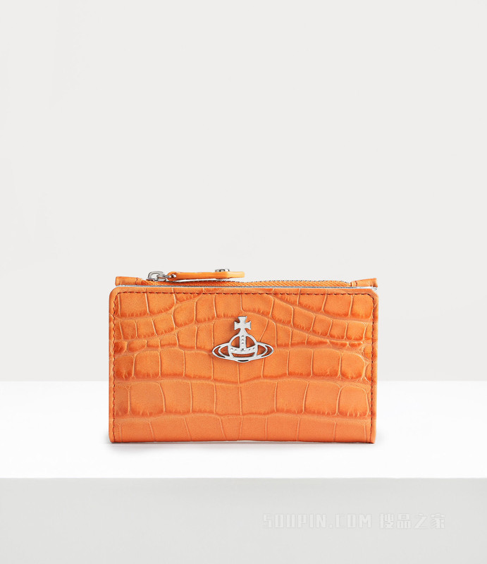 Crocodile Slim Flap Card Holder