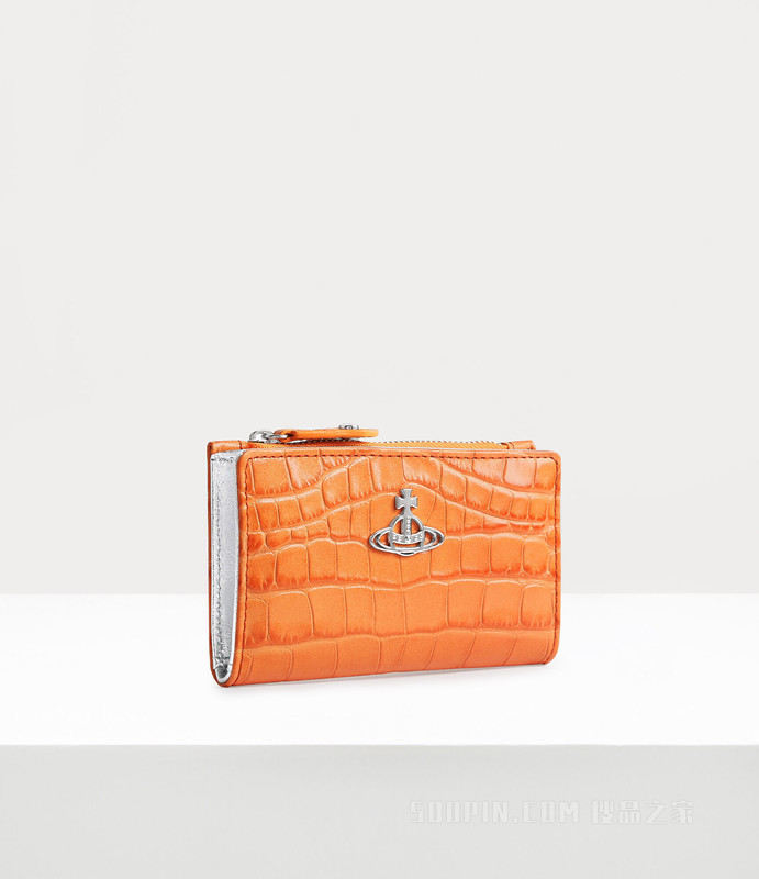 Crocodile Slim Flap Card Holder