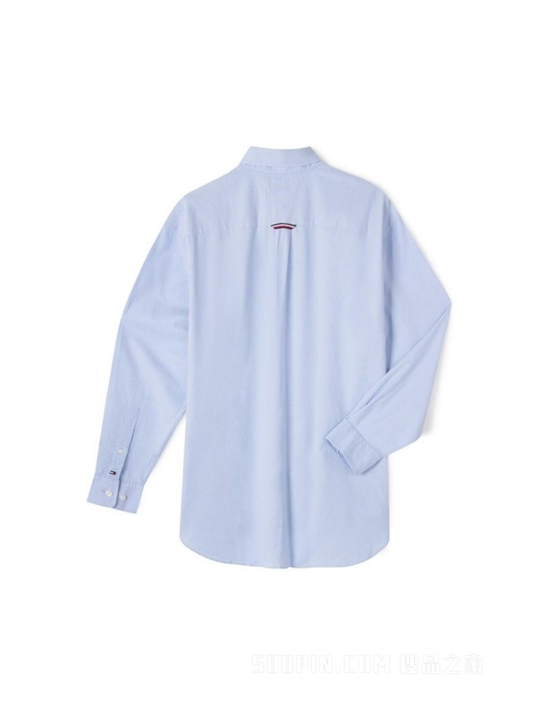 23新款春季男装牛津纺商务休闲尖角扣贴袋长袖衬衫30910