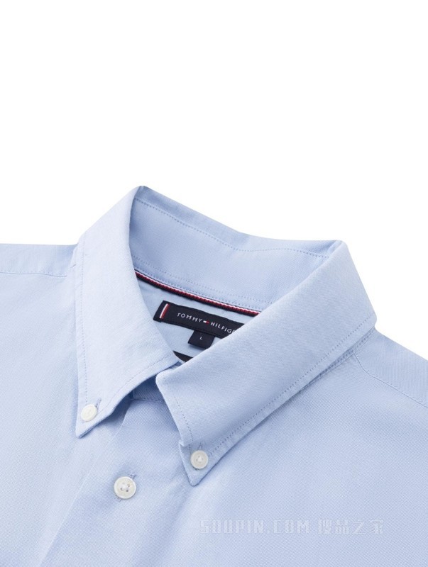 23新款春季男装牛津纺商务休闲尖角扣贴袋长袖衬衫30910