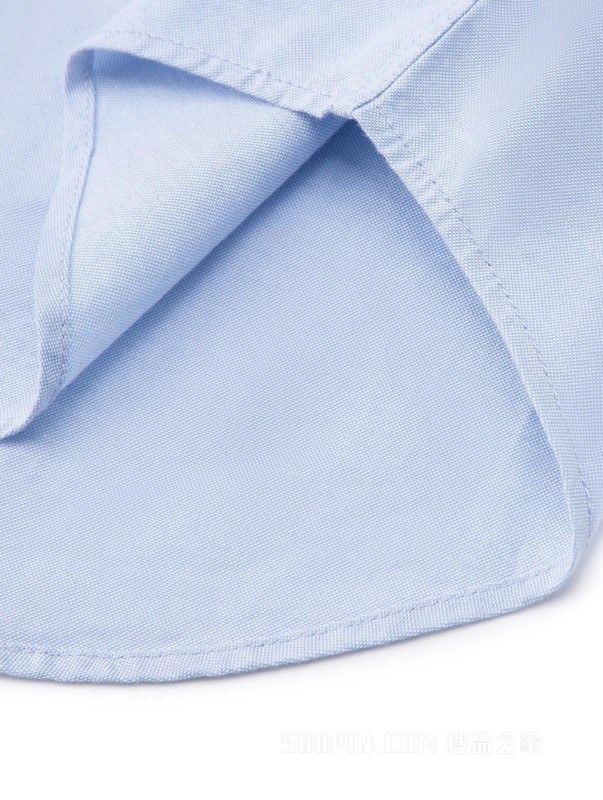 23新款春季男装牛津纺商务休闲尖角扣贴袋长袖衬衫30910