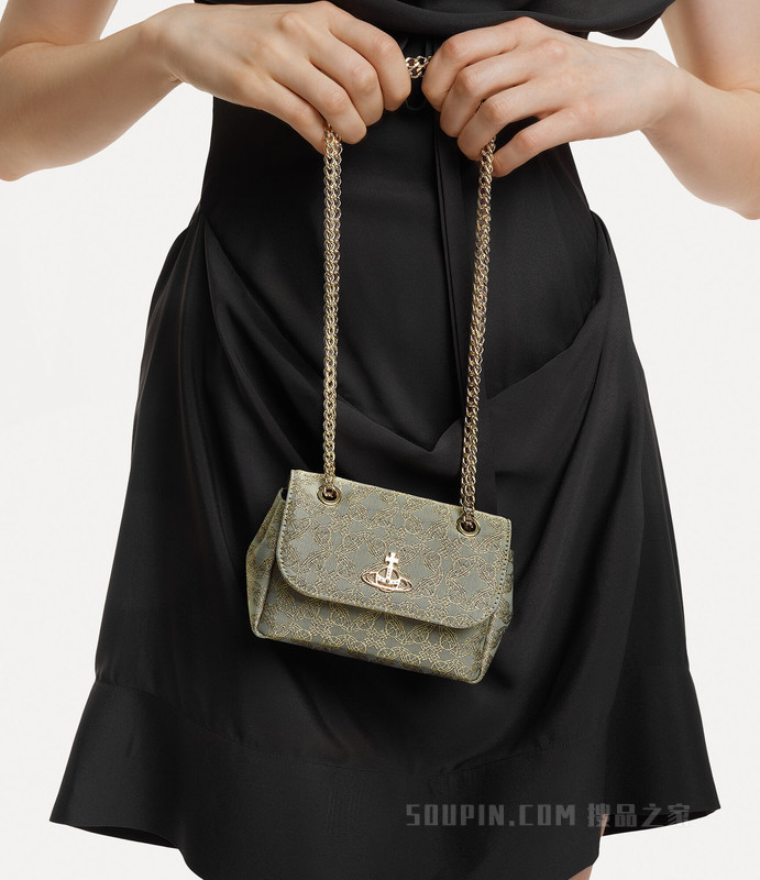 Re-Jacquard Orborama Small Purse With Chain
