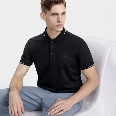 男子轻商务短袖POLO