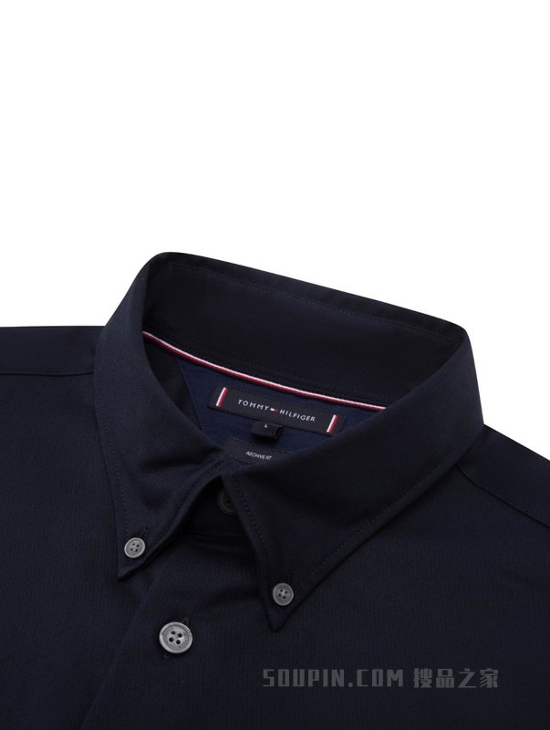 23新款春季男装简约绣标立体贴袋微弹斜纹衬衫外套30100