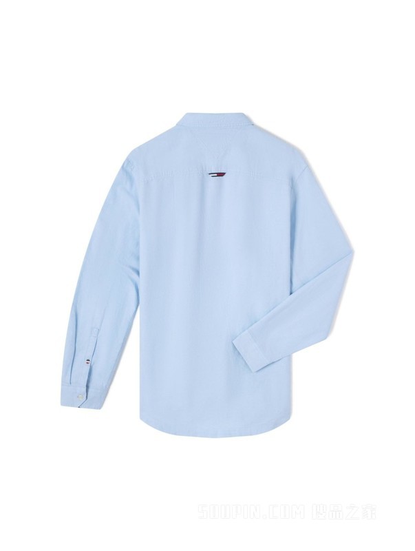 23新款春季男装纯棉经典小绣标职业休闲长袖衬衫DM0DM15408