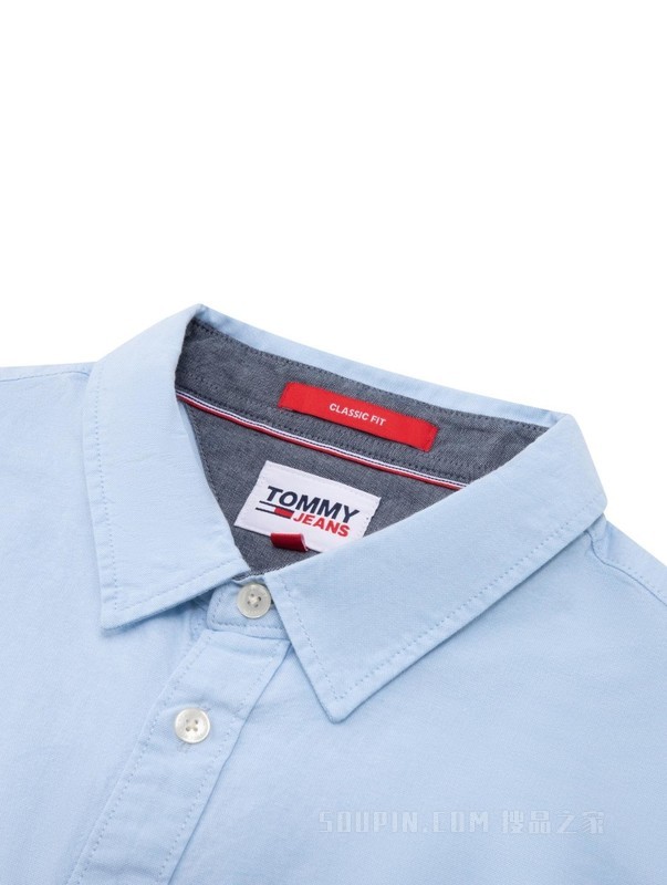 23新款春季男装纯棉经典小绣标职业休闲长袖衬衫DM0DM15408