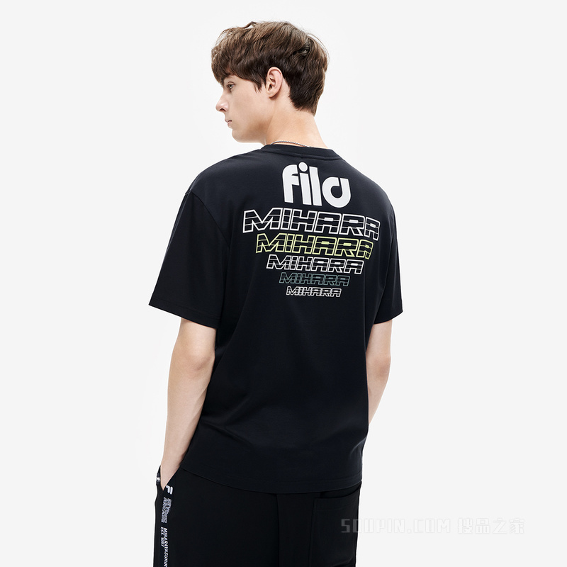 FILA × MAISON MIHARA YASUHIRO联名男子短袖T裇