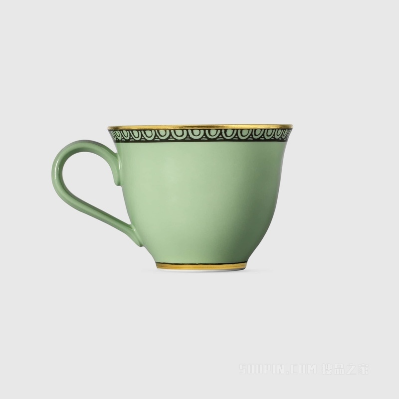 Odissey印花茶杯和茶碟（套装） 浅绿色Richard Ginori瓷质